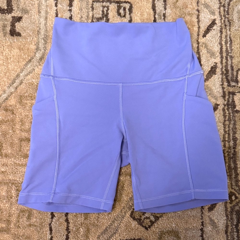 lululemon athletica Lavender Purple High-Waist Bike Shorts